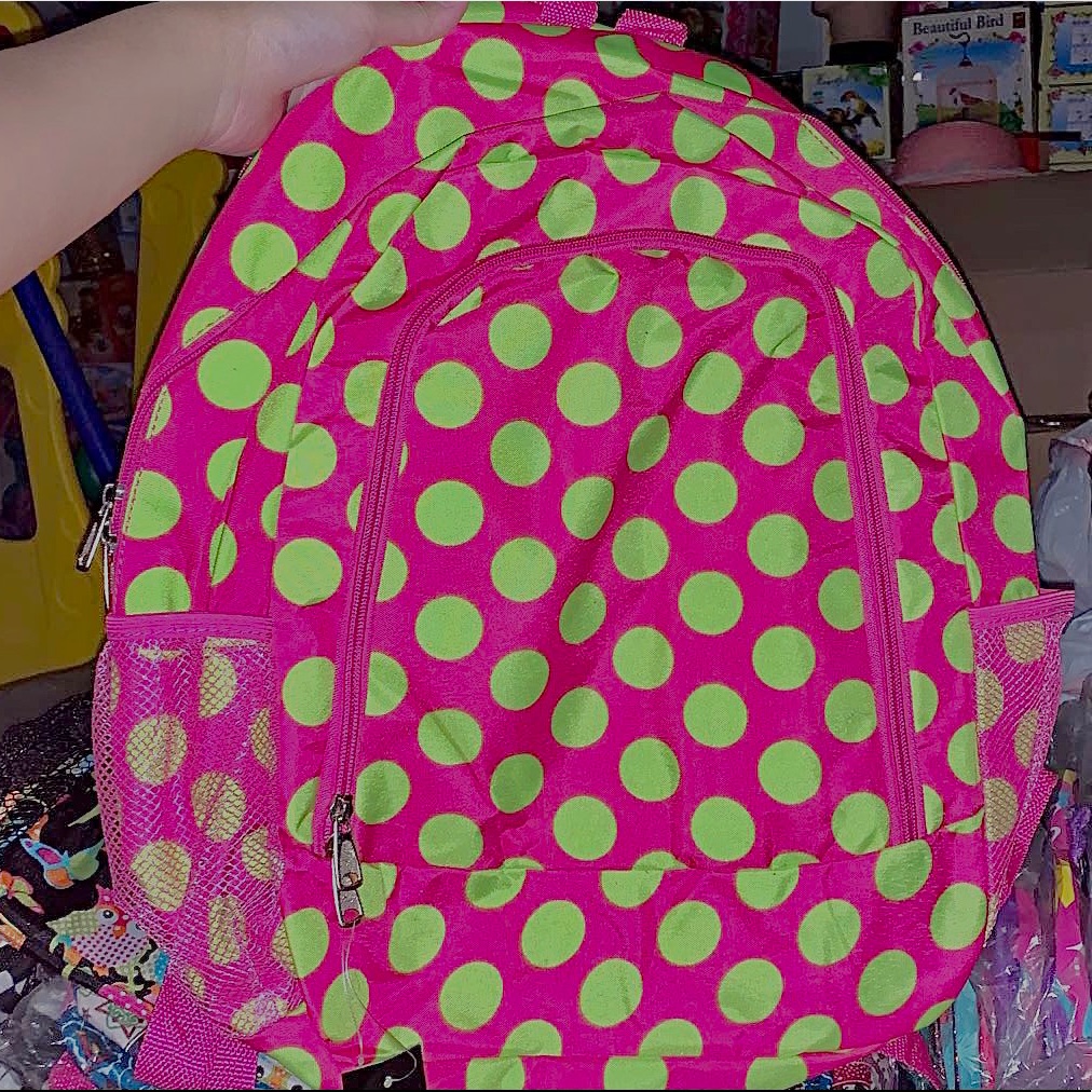 Fun Pattern Polka Dot School Backpack